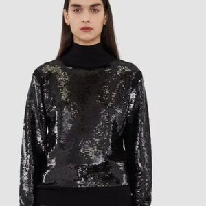 Nostalgia Sequin Black Turtleneck sweater in size XSmall